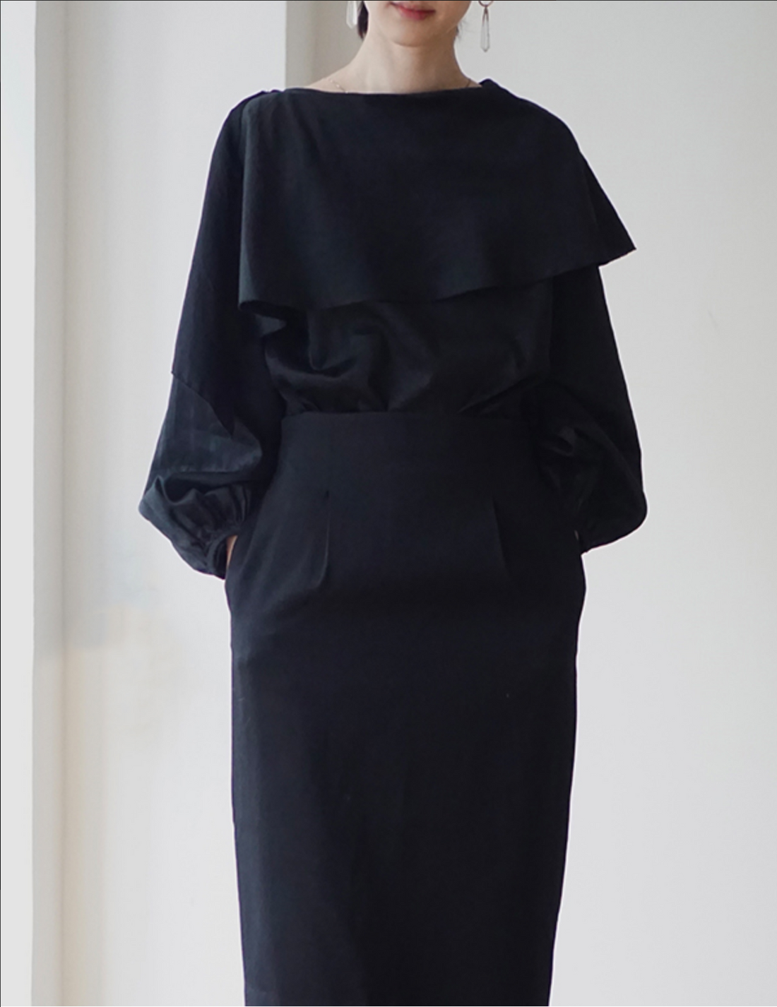 Sun Yu Hong | Edith Skirt・Black