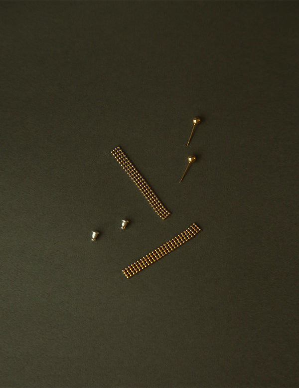 Boucle d'oreille à chaîne pliante