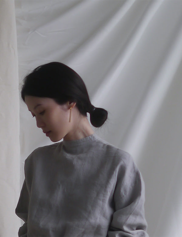 Boucle d'oreille à chaîne pliante