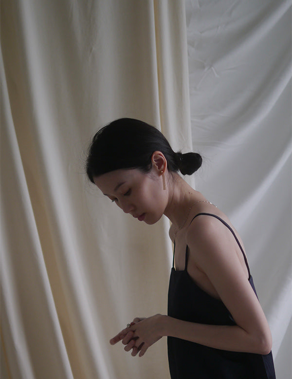 Boucle d'oreille à chaîne pliante