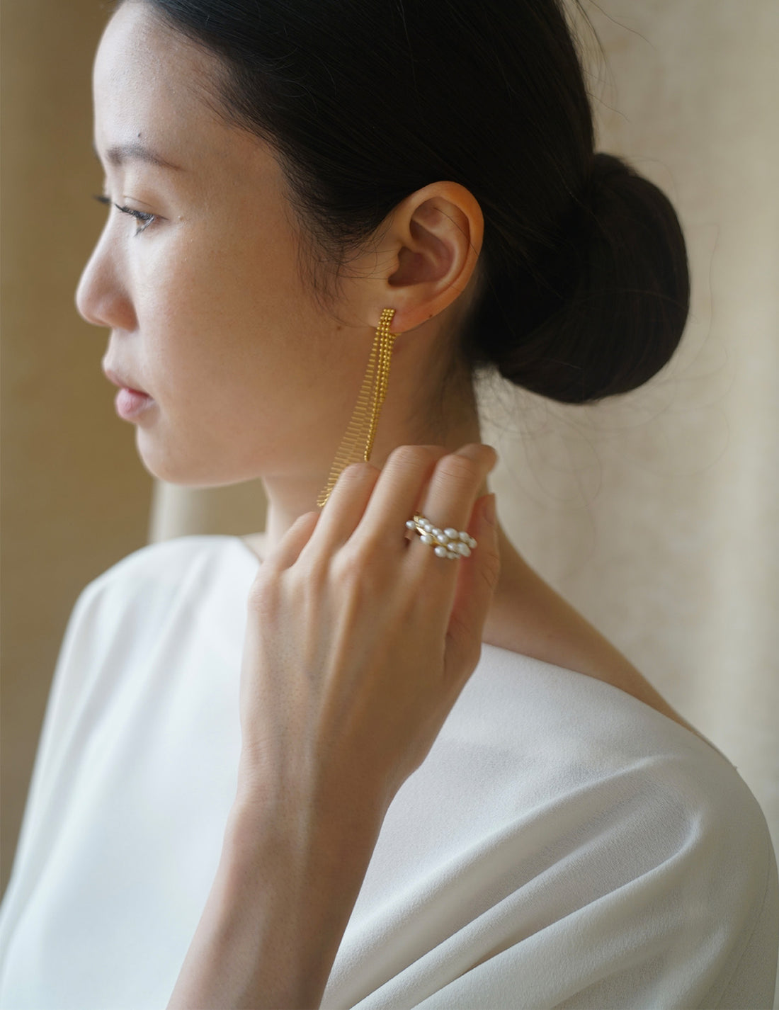 Boucles d'oreilles dégradées