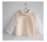 Women Floral Collar Organza Blouse