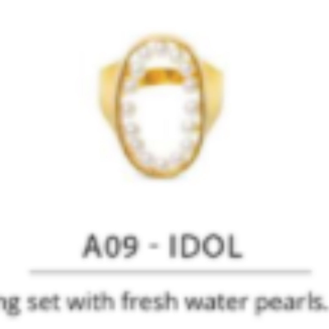 BEATRIZ PALACIOS | Ring Of Pearls -silver