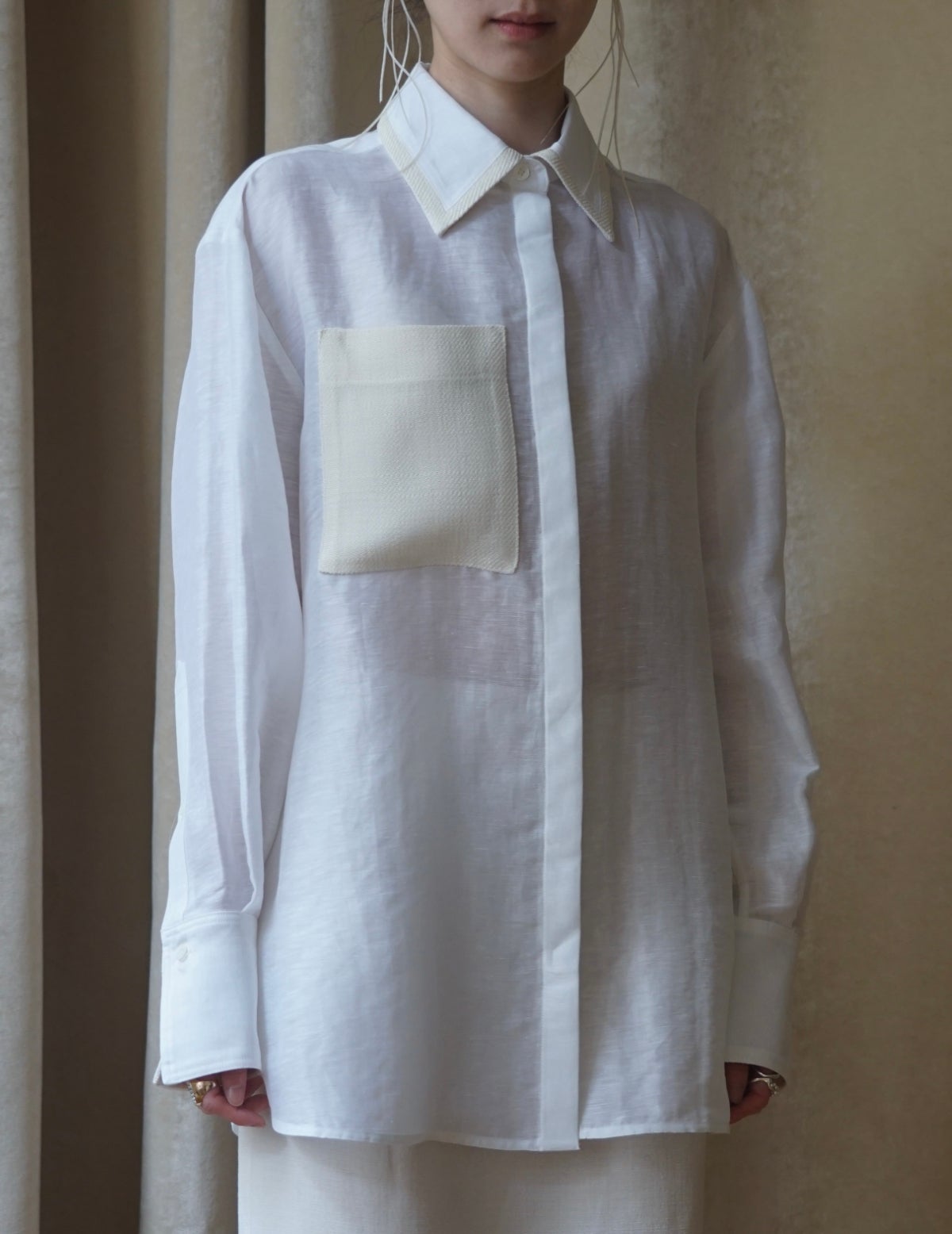 Mark Kenly Domino Tan | Atelier Sigga Shirt・White
