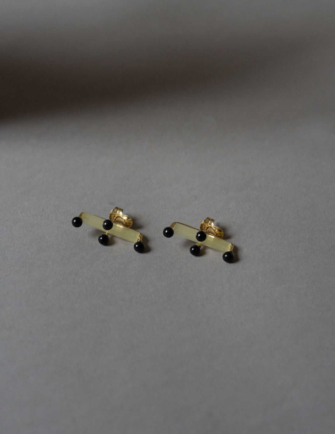 Black Cross Earrings