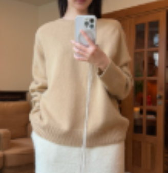 LE17SEPTEMBRE | CASHMERE BLEND RAGLAN PULLOVER - Camel