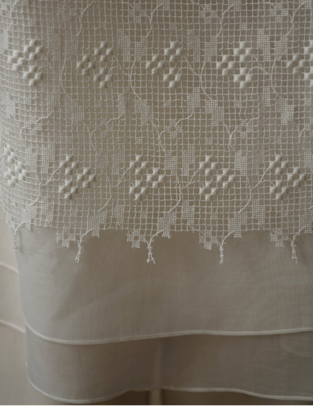 Sun Yu Hong | Triple Flower Cotton Lace Top