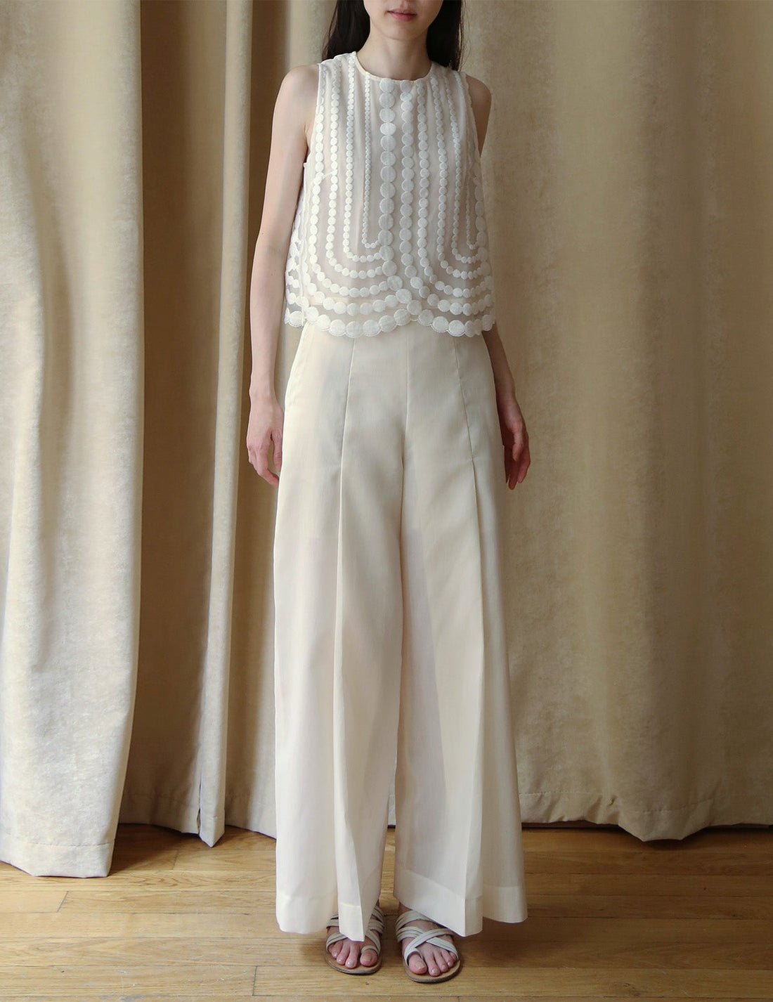 Sun Yu Hong | Summer Light Trousers・Cream