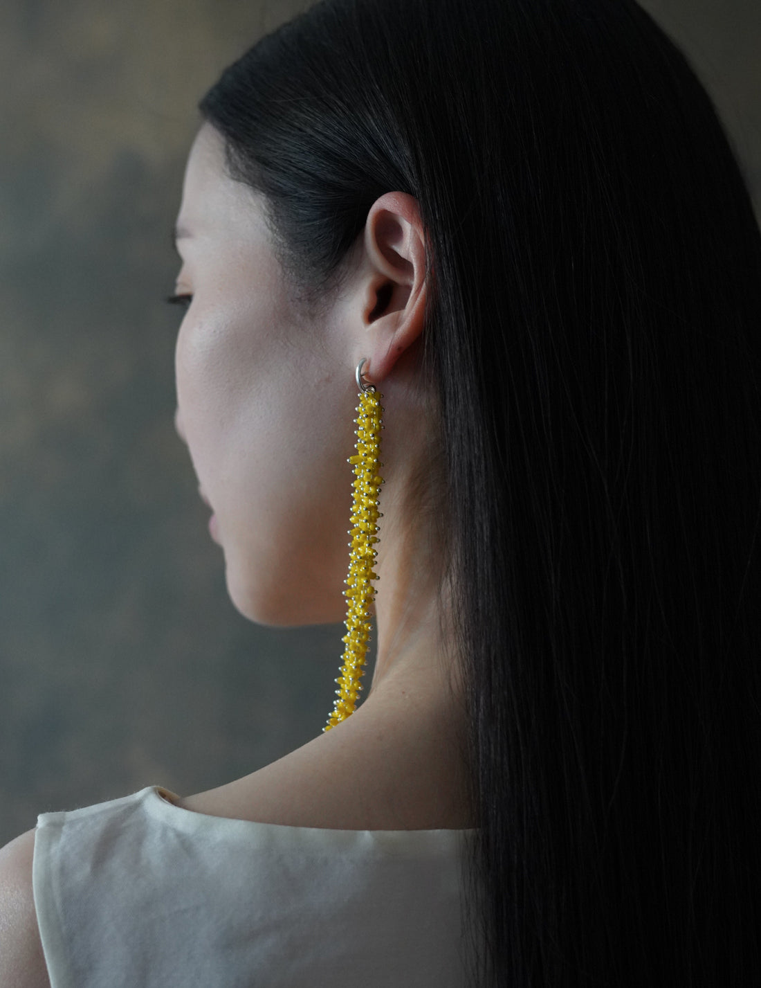 BEATRIZ PALACIOS |  Yellow Chain Earrings