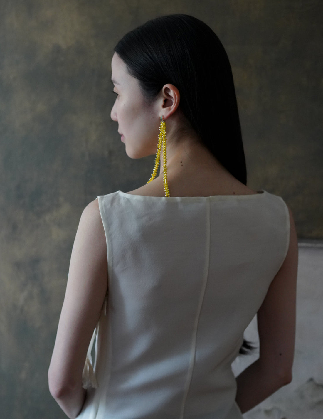 BEATRIZ PALACIOS |  Yellow Chain Earrings