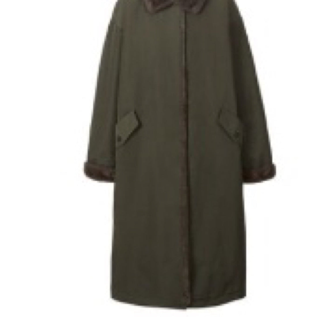 Le17SEPTEMBRE | Waist Drawstring Long Hunting Coat-Khaki-#34
