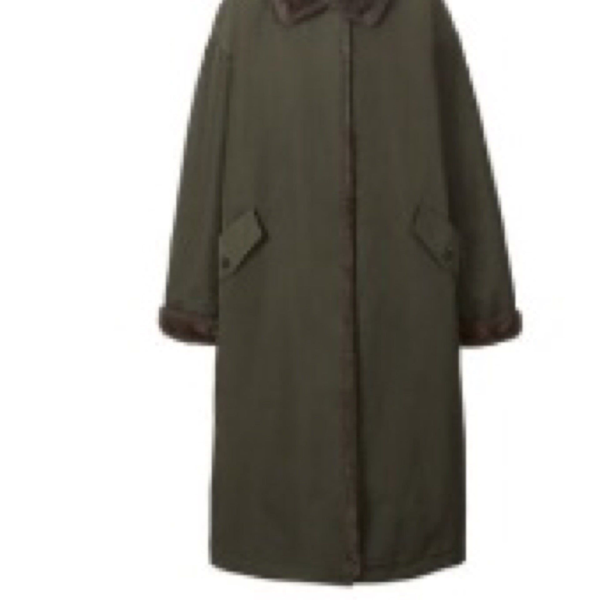 Le17SEPTEMBRE | Waist Drawstring Long Hunting Coat-Khaki-#34