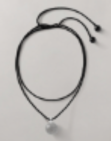 Annika Inez | Glass Drop Pendant - Clear