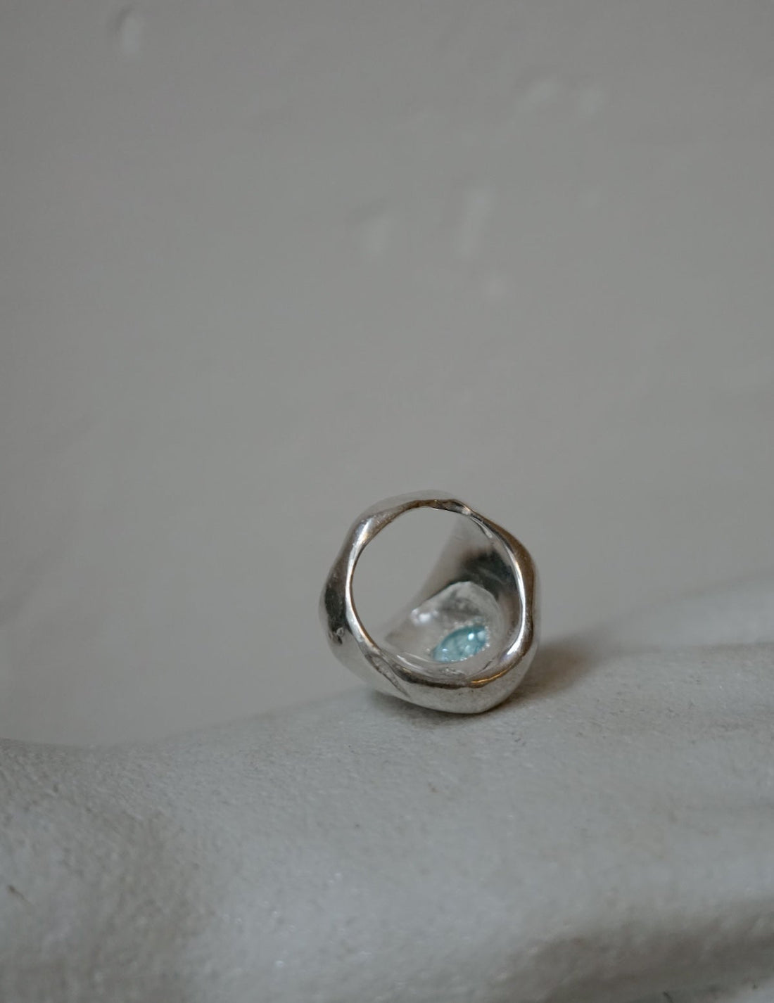 Compass Sea Blue Topaz Ring