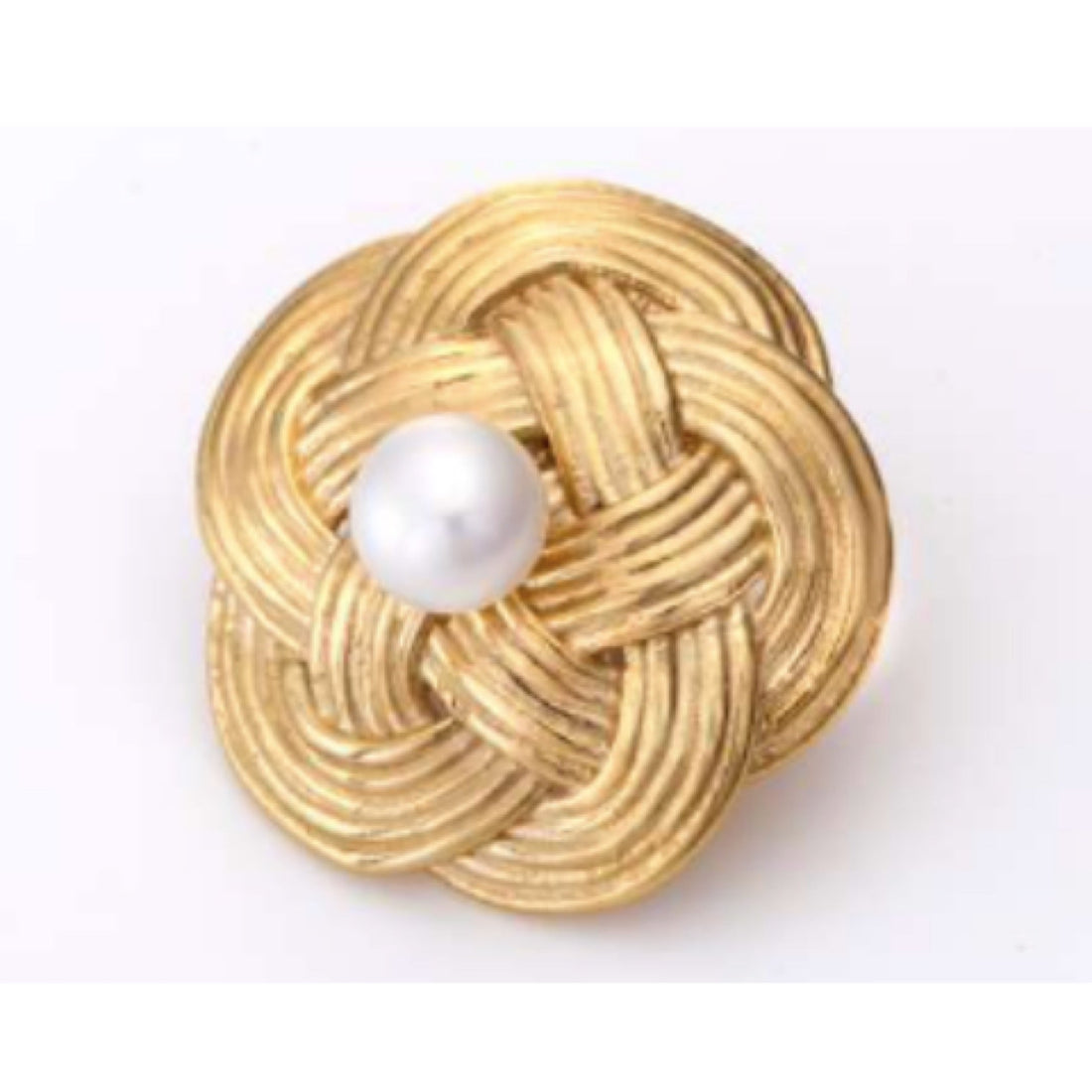 Mizuhiki Flower & Pearl Statement Brooch