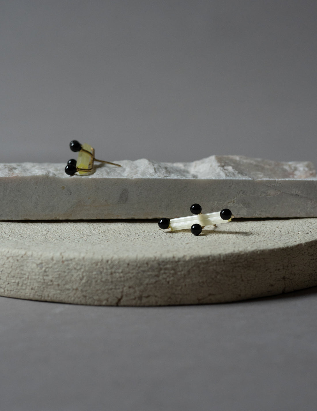 Black Cross Earrings