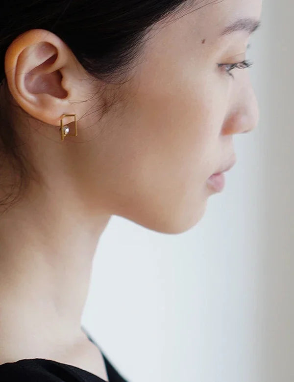Mini Frame Earrings - OS